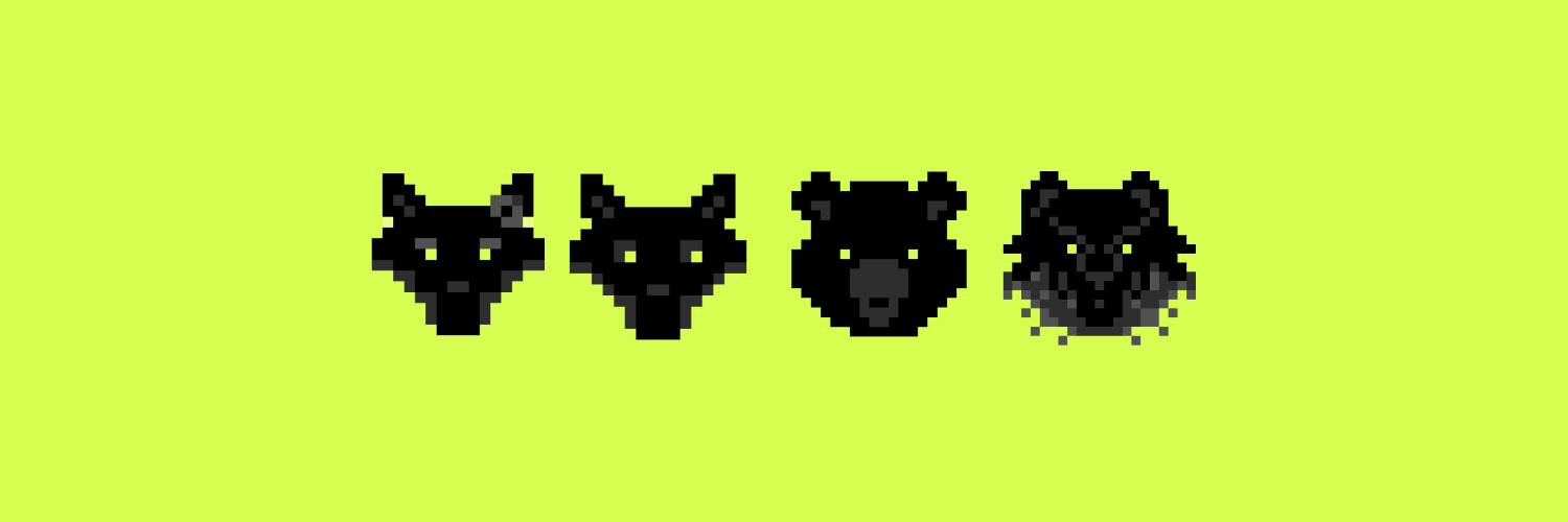 HoodgangHQ banner with four beast silhouettes